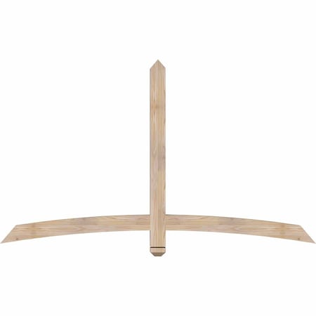 Ekena Millwork Bellingham Smooth Timber Gable Bracket, Douglas Fir, 72"W x 42"H x 3 1/2"D x 3 1/2"F, 14/12 Pitch GBW072X42X0404BEL00SDF